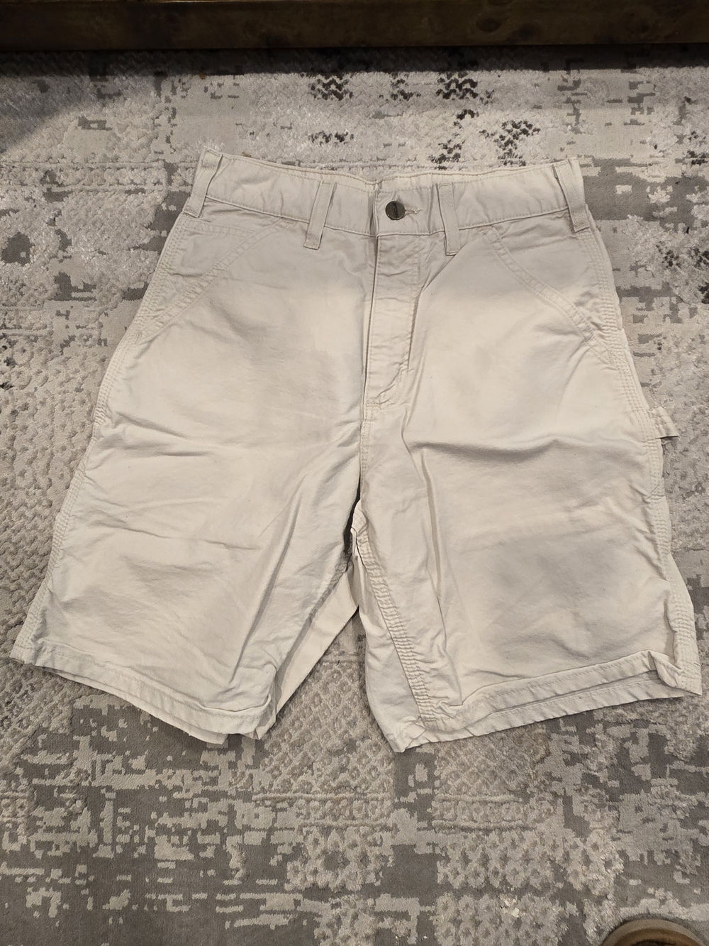 Carhartt Men's Cream Work Cargo Shorts
